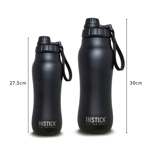 Θερμός Curvy από Ανοξείδωτο Ατσάλι 700ML σε Χρώμα Μαύρο